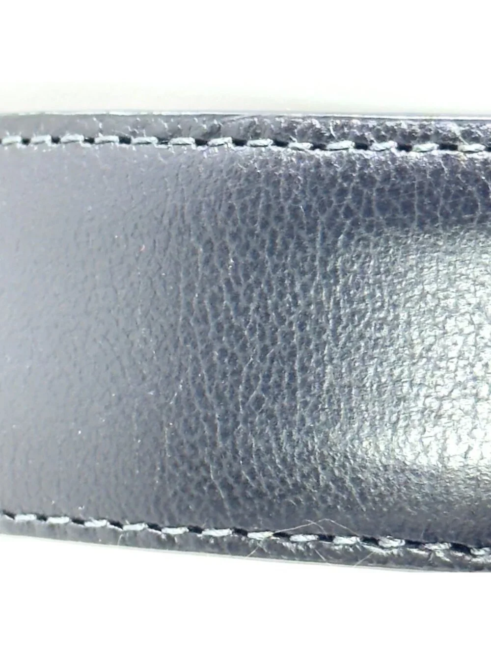 Johnston Murphy Men’s Dress Belt Black Leather Silver-Tone Buckle Size 38